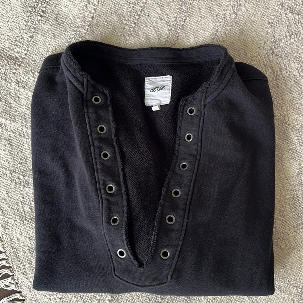 Aerie Lace Up Oversized Sweatshirt